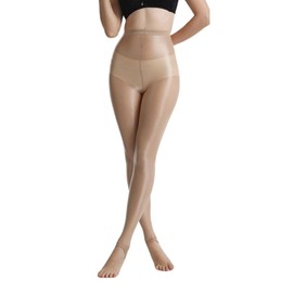 YMSTco Golf Stockings, UV Protection, Thin, Transparent, Sports, Pantyhose, Sheer, Beautiful Legs, UV Protection, Glossy, Compression, beige