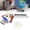 USB Flash Drive Cute Cartoon Black White Dots Face Dog