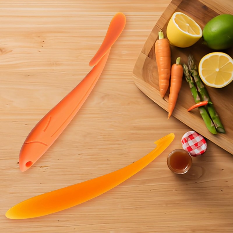 HhBdy 2 Pcs Orange Peeler Tool,Citrus Peeler Toollong-Handle Tool Orange