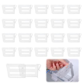 20 Refrigerator Dividers，Fridge Drawer Dividers，Adjustable Fridge Organisers Dividers，Perfect for Maximizing Storage and Keeping Items Organized