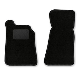 Bär-AfC AL00038n Classic Car Floor Mats Needle Fleece Black Edge Edging Black Textile Foot Protector Set of 2 Perfect Fit for Model See Details