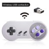 2.4GHz Wireless SNES Controller Gamepad + USB Receiver Compatible with
