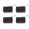 YINETTECH 4x SPDT Micro Switch Roller Lever 3-Way Terminals Snap