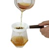 EIKS Ceramic Tea Strainer Filter with Wooden Handle for Loose