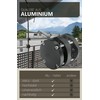4smile Parasol Holder Balcony Railing - Aluminium Parasol Balcony Holder