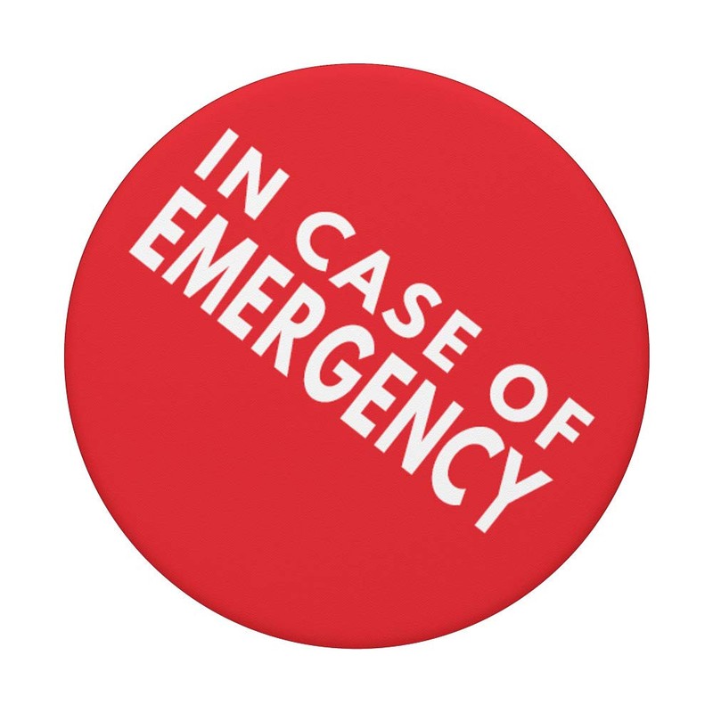Big Emergency Button - Funny Red Stand Grip Accessories