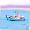 Operitacx 32 Pieces Mediterranean Fishing Boat Desktop Decor Modern Sculptures