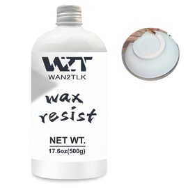 WAN2TLK 500ml Ceramic Wax Resist for Pottery Glaze, Clay Glaze, Slip Clay - Use Pottery Wax Resist with Underglazes in Pottery Kiln - A Must-Have for Beginners and Professional Potters