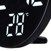 Round Digital Wall Clock 12 24Hr USB Powered Silent Modern