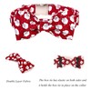 Lionet Paws Christmas Dog Collar with Bow Tie, Durable Comfortable
