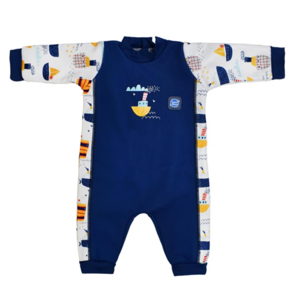 Splash About Warm in One Baby Warming Wetsuit, Tug Boats,