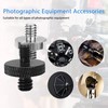 Lyfengdeam 6 Pcs 1/4 Male Threaded Tripod Adapter Double Head
