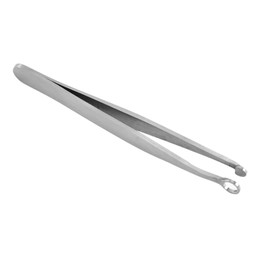 OATIPHO 1PC Stainless Steel Nasal Hair Tweezer Tool Round Head Nose Hair Clipper for Gentle Trimming Lightweight Portable Grooming Tool for Men and Women