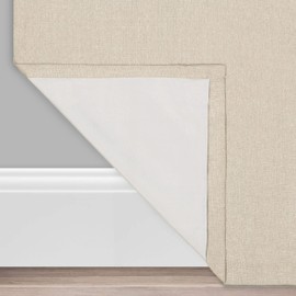 ECLIPSE Cara Grommet Top Curtains for Bedroom, Single Panel, 50" x 95", Linen