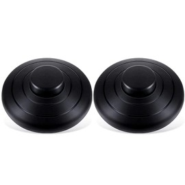 Greluma 2 Pcs Floor Lamp Foot Switch, AC 100-250V Foot Pedal Switch, Round Foot Inline Switch, Step-ON-Off Spring Push Button for LED Light On/Off Control
