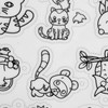 8 Pieces Shrink Wrap Pattern Plastic Art Sheets Cute Animal