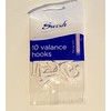 Swish Ultra Valance Hooks, White, 10 Pack