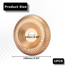 Wood Grinding Disc, Angle Grinder, Wood Cutter for Angle Grinder, Inner Diameter 22.2 mm for Angle Grinder, Ideal for Wood Shaping, Carving and Polishing