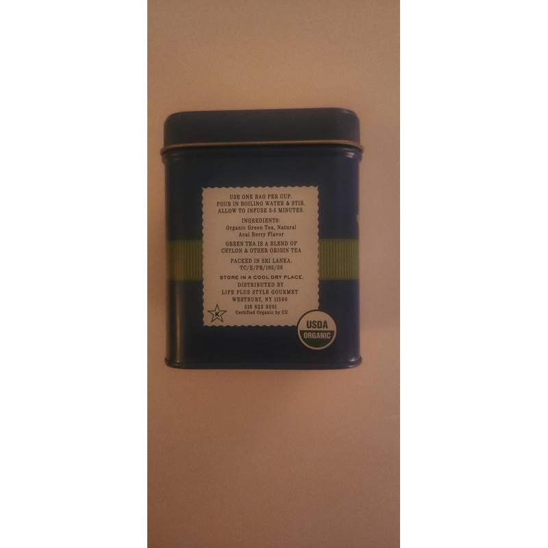 The Secret Garden Organic Acai Berry Green Tea 50 tea