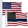 G128 Combo Pack: USA American Flag 3x5 Ft 150D Printed