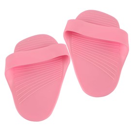 DUFFOBAN Grip Pads Lifting Grips, Palm Protection Workout Gloves, Anti-Slip Rubber Gym Gloves Lifting Pads for Weightlifting, Pull Ups, Crossfit and Exercise Training, Pink