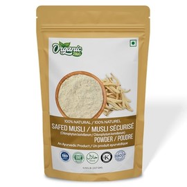 Organic Zing Herbal Powders | Parent (227g, Safed Musli)
