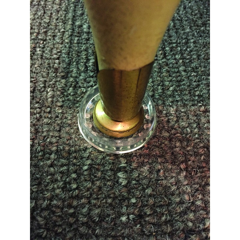 Shepherd Hardware 9082 1-7/8-Inch Spiked Furniture Cup, Clear Plastic, 4-Pack