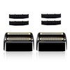 Replacement Shaver Heads Compatible with BaByliss Foil Shaver (Black/2)