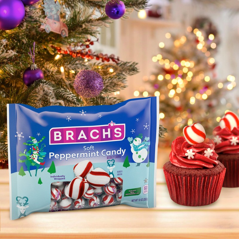 Brach's Holiday Soft Peppermint Candy, 10oz