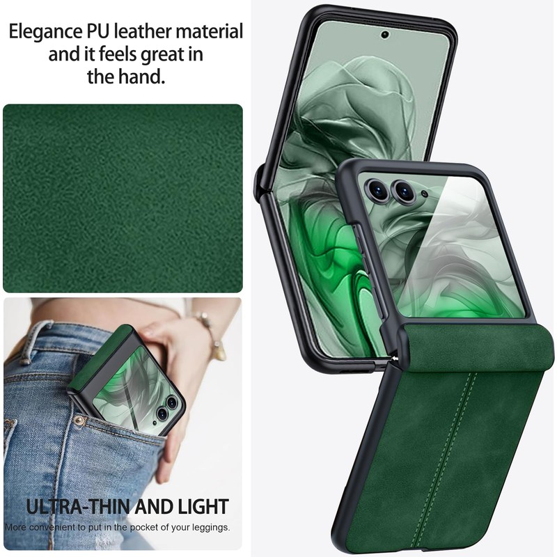 NINKI Compatible Moto Razr 50 Case with LCD Film, Good