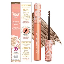 GrandeBROW 2-in-1 Tinted Brow Gel + Brow Enhancing Serum, Medium