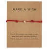YALLNASL Make a Wish Friendship Bracelet Adjustable Braided Star Gold