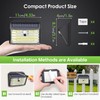 CLAONER Solar Lights Outdoor [𝟒 𝐏𝐚𝐜𝐤/126 LED], Wireless Motion Sensor