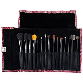 Crown Brush 15 piezas Pro con estuche de diseño, color rosa