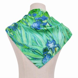 vimate 100% Silk Hair Scarf, 35 Inch Square Ladies Silk Hair Wrap Scarf for Sleeping
