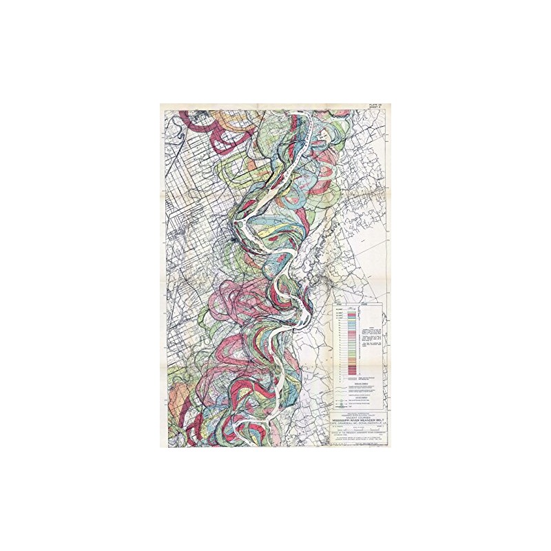 1944 Fisk Mississippi Meander Map Ancient River Bed Sheet 4