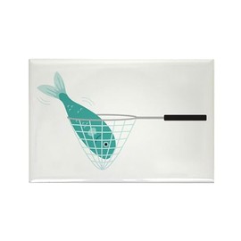 CafePress Fishing Net Magnets Rectangle Magnet, 2"x3" Refrigerator Magnet (10 pack)