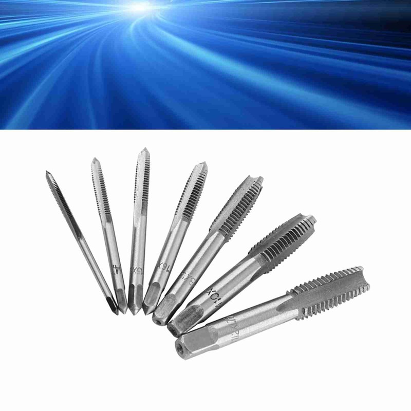 BORDSTRACT Metric Thread Steel Tap Set M3-M12 High Hardness Threading