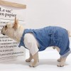 Pet Clothes Elastic Jeans Overalls Comfortable Washed Denim Cute Style