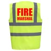 Brook Hi Vis UK Big Logo Fire Marshal Premium Yellow