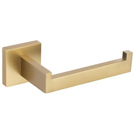 TURS Brushed Gold Toilet Paper Holder Wall Mount Paper Towel Holder Stainless Steel Tissue Holder