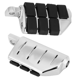 Highway Pegs Aluminium Chrome Foot Pegs Footpegs Running Boards Refit Foot Pedals Rubber Paw Footpegs for Motorcycle