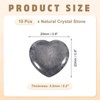 PATIKIL 10 Pcs Natural Heart Shaped Crystal Stone, 1 Inch