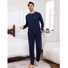 Litherday Men's Pyjamas Sets Long-Sleeve Cotton Pjs Set 2 Piece