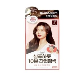 Gray hair dyeing cream, dark brown, 4 servings / 새치염색크림 짙은갈색 4회분