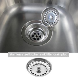 VGOL 114 mm Stainless Steel Kitchen Sink Basket Strainer Basket Valve Drain Valve for 83-90 mm Sink Diameter Kitchen Sink Accessories