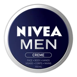 NIVEA Men Creme, Nourishing All Purpose Cream with Vitamin E | Non-sticky, Non-greasy fast absorbing cream to achieve softer-looking skin|For Body, Hands and Face Cream| Lightweight Moisturizer for Men | Dermatologist-tested, 150 mL