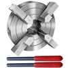 NNBWKIXI 4 Inch Wood Lathe Chuck Set 4 Jaws Self-Centering