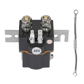 48V Golf Cart Solenoid, 4 Terminal Coil with Resistor Assembly, Replace OEM 101908701 102774701, 5722, 16077, SW80-1275P, 1014947, Fits Club Car DS 1995 Up and Precedent 2004-2008