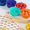 Wooden Peg Board Beads Game Educational Rainbow Clip Beads Puzzle